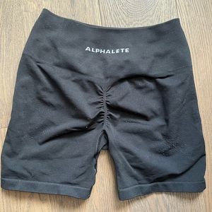 Alphalete amplify black shorts